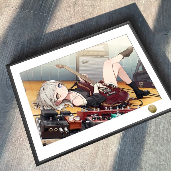 【海外代購】皇呱 《貓系少女要楽奈》 MyGO!!!!!的吉他手貓系少女要楽奈週邊裝飾畫 午睡毯 地毯 