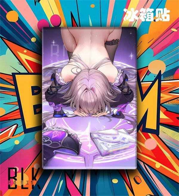 【海外代購】巴洛克 《跪姿遐蝶》崩壞星穹鐵道裝飾畫冰箱貼 