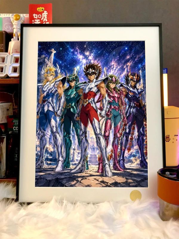 【海外代購】星空 《帥氣五小強》聖鬥士星矢裝飾畫 