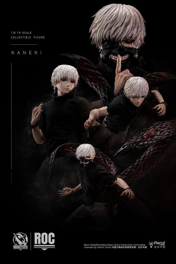 【預定】ROCKETTOYS 皮樂中國正版授權KANEKI 金木 1/6可動人偶 