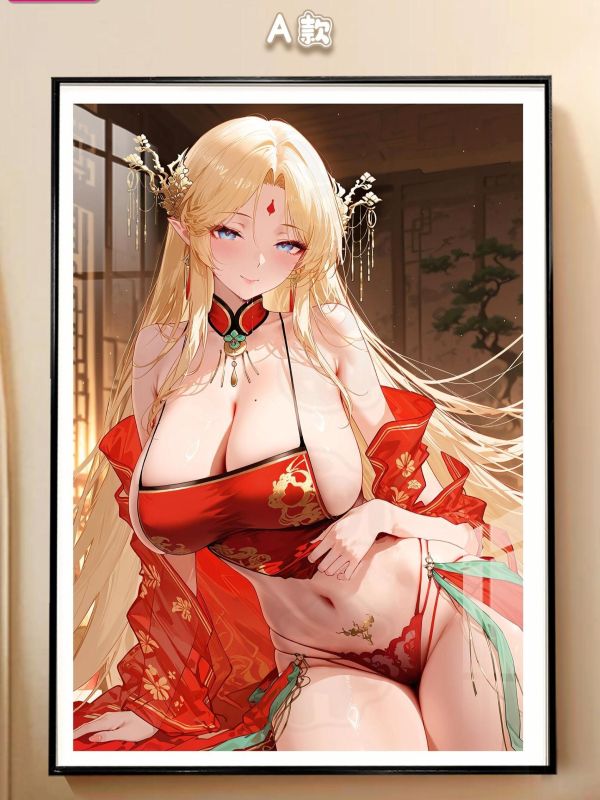 【海外代購】阿喵畫社 中式婚紗 布雷斯特光輝裝飾畫 碧藍航線 