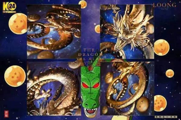 【海外現貨】【48CM】24K studio 真黃金神龍 純金金箔  3D立體 金箔相框 