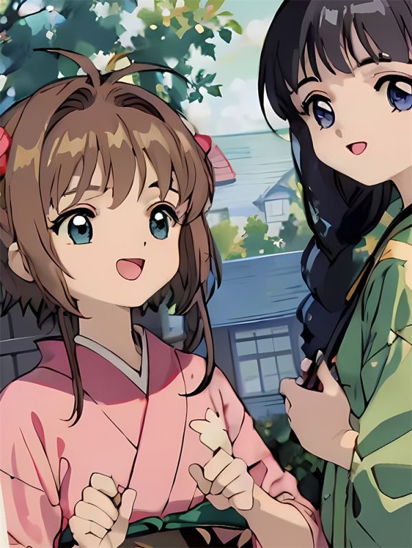 【海外代購】星空 和服小櫻知世 百變小櫻魔卡少女 裝飾畫 