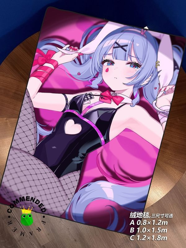 【海外代購】皇呱 《初音未來兔子洞》兔女郎周邊裝飾畫 午睡毯  地毯 