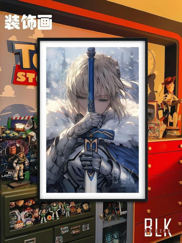 【海外代購】巴洛克 《雪之saber》Fate/stay night裝飾畫冰箱貼 