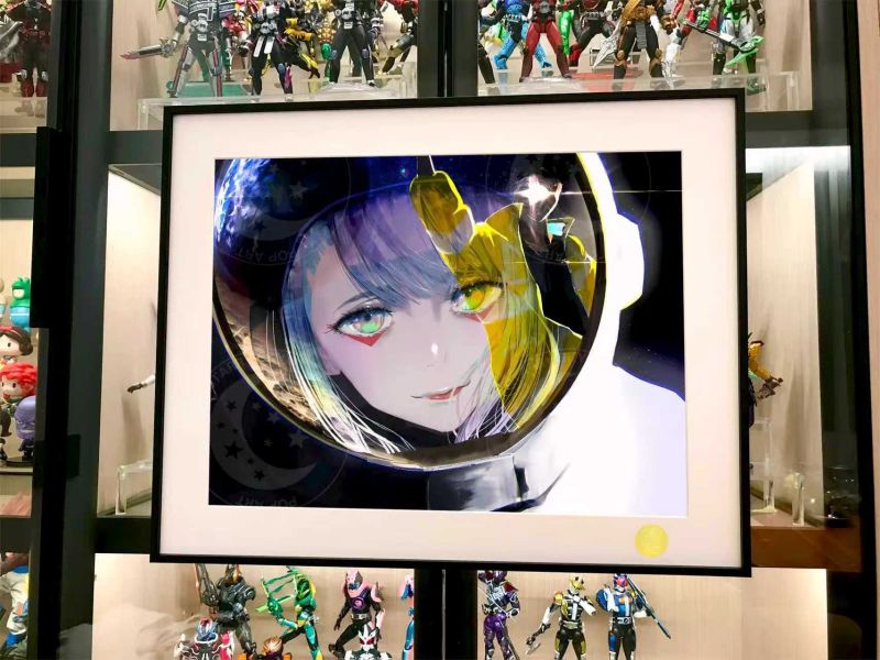 【海外代購】星空 《賽博露西》Lucy賽博龐克邊緣行者Cyber​​punk馬丁內斯動畫裝飾畫 