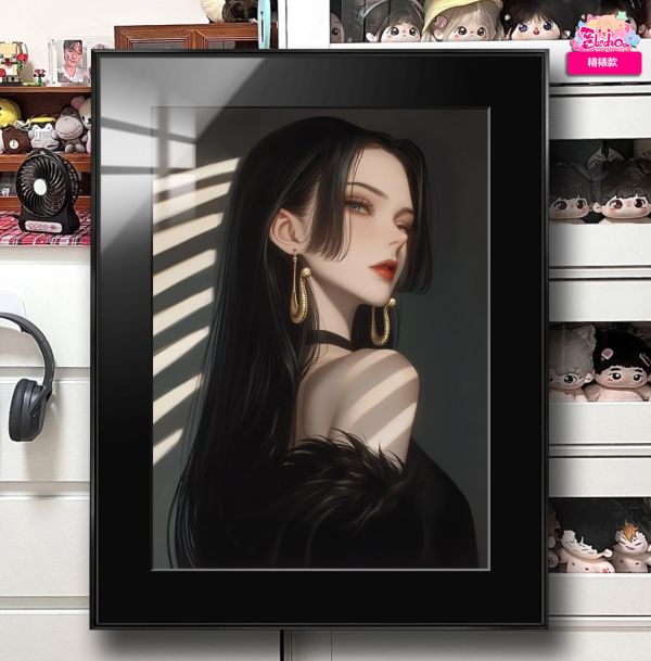 【海外代購】阿喵畫社 展館級《海賊王》墨莎韻 香肩 女帝 8k超清精裱畫 