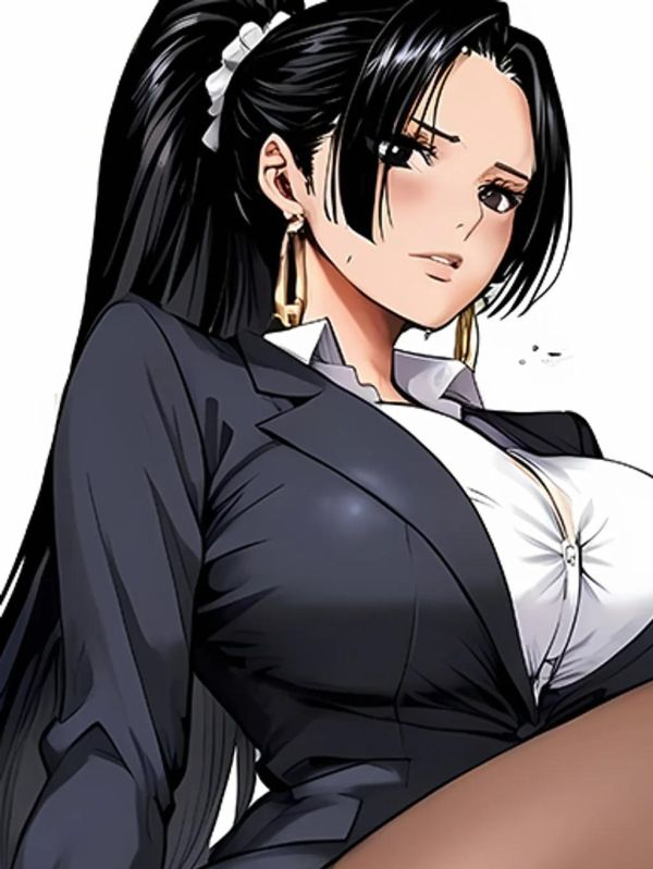 【海外代購】巴洛克 《黑絲女帝》海賊王波雅漢庫克裝飾畫冰箱貼 
