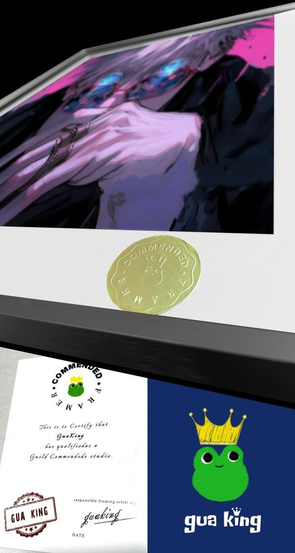【海外代購】皇呱 《咒術師五條悟》五條家現代最強的咒術師裝飾畫 