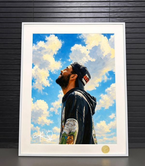 【海外代購】H2 《凱里歐文》NBA騎士籃網獨行俠德魯大叔裝飾畫 