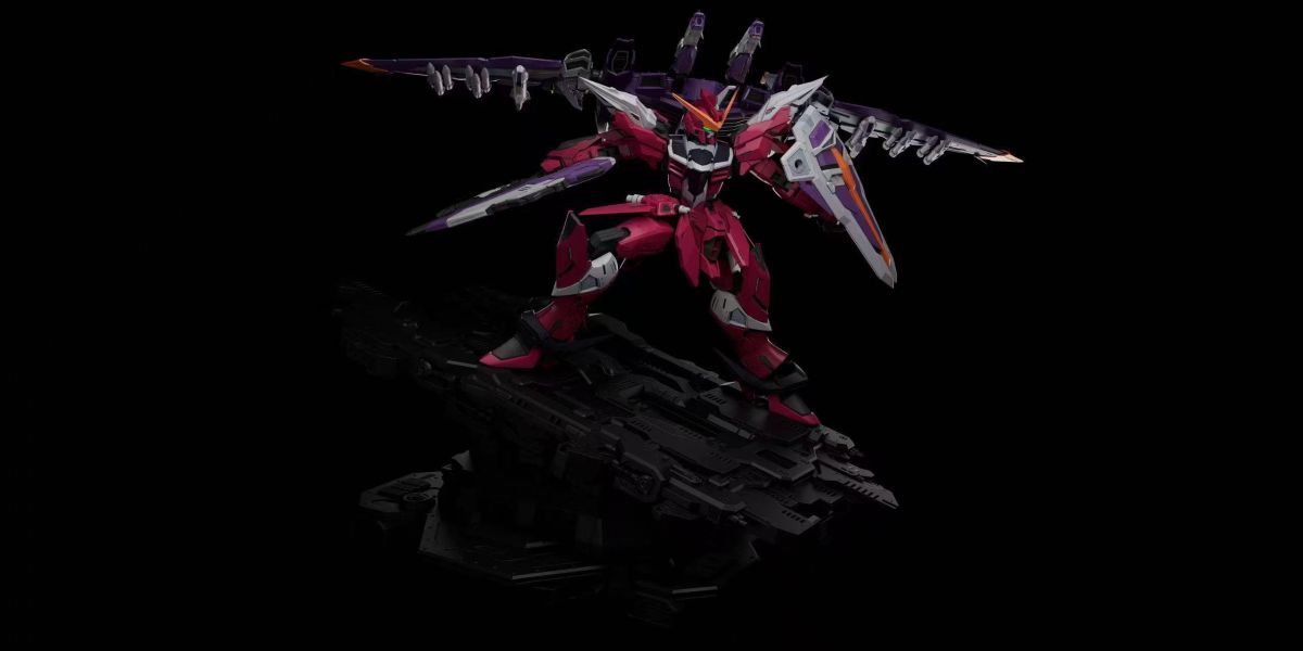 【預定】Evisuu ZGMF-X09A 狼神 搭配場景典藏小雕像 