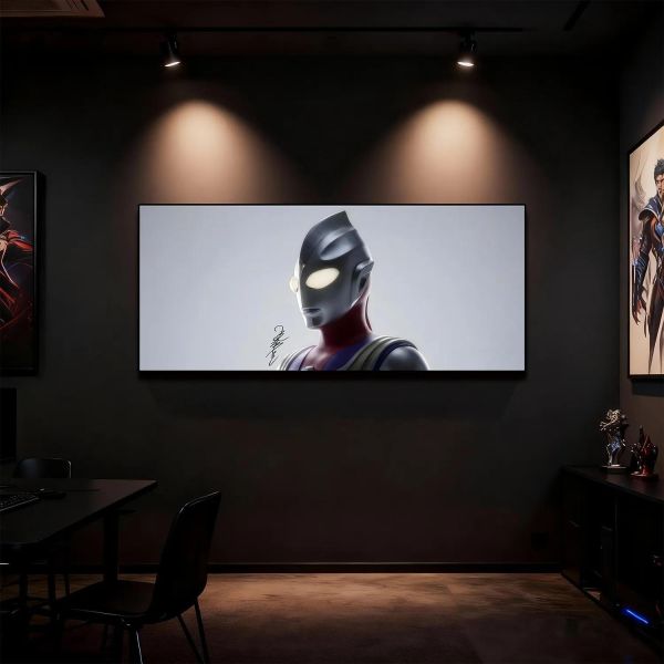 【海外代購】千鳥社《迪迦奧特曼》光之巨人人間體聲優演員簽名鼠標墊裝飾畫 