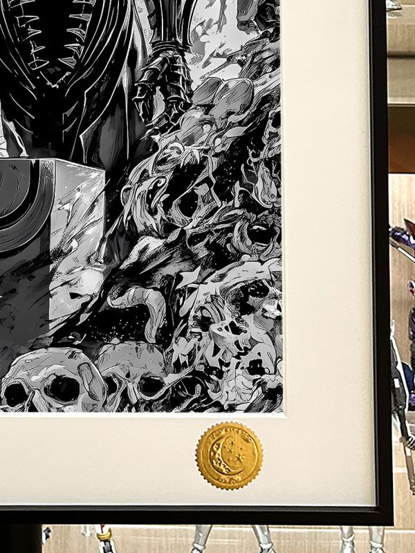 【海外代購】星空 《黑白風格斯》劍風傳奇三浦建太郎烙印戰士Guts嘎子黑色劍士二次元裝飾畫 