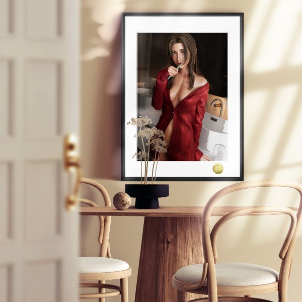 【海外代購】皇呱 《清晨誘惑愛麗絲》 最終幻想Ⅶ清晨誘惑刷牙愛麗絲週邊裝飾畫 午睡毯 地毯 