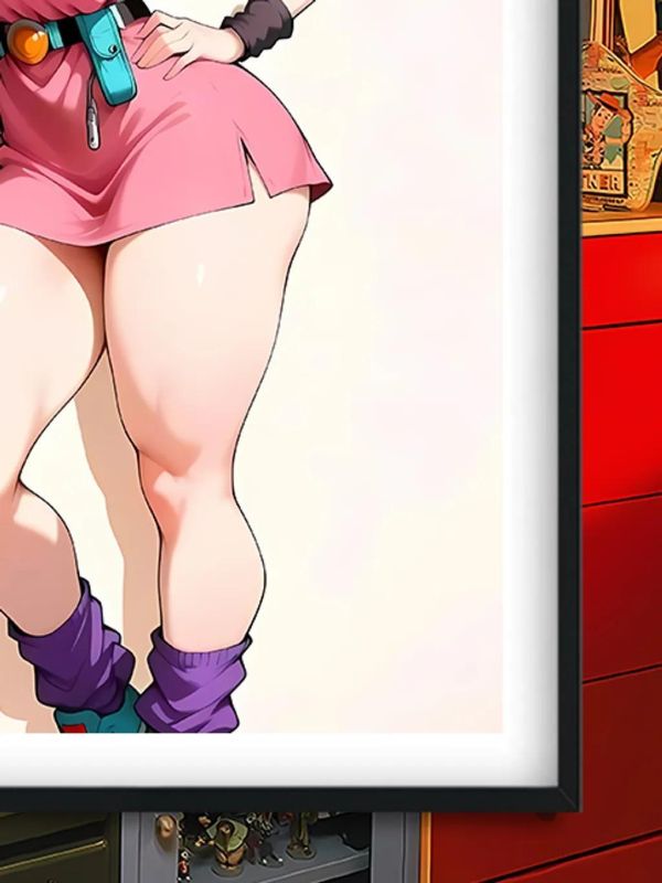 【海外代購】巴洛克 《嫵媚布瑪》七龍珠超級賽亞人裝飾畫冰箱貼 