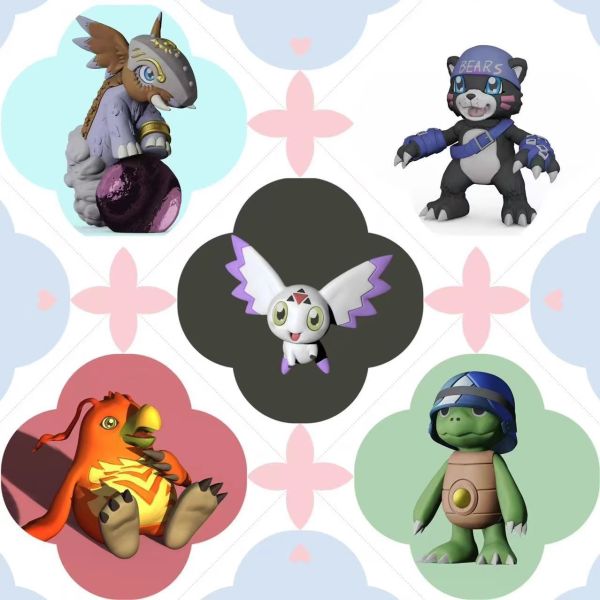 【預定】美肚莎 數碼暴龍3 進化之光古樂獸+四聖獸 成長期 