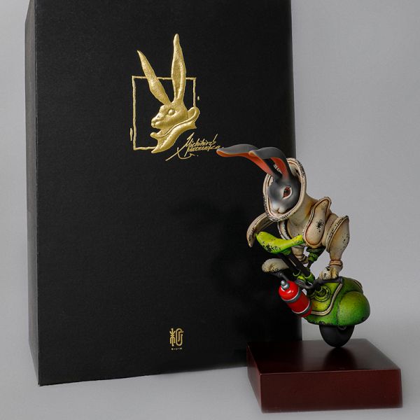 【海外代購】【16CM】末那末匠丨松岡道弘《COCOON & Green hopper》兔子機車 