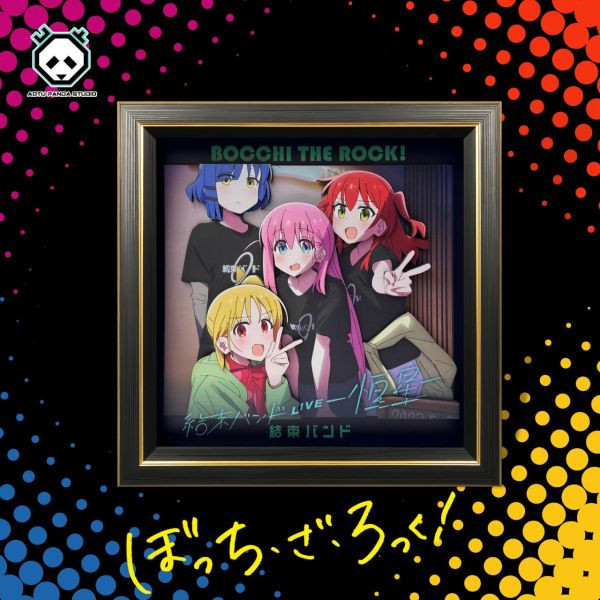 【海外代購】凹凸Panda 《孤獨搖滾》第三彈孤獨搖滾C款桌面3D立體畫 