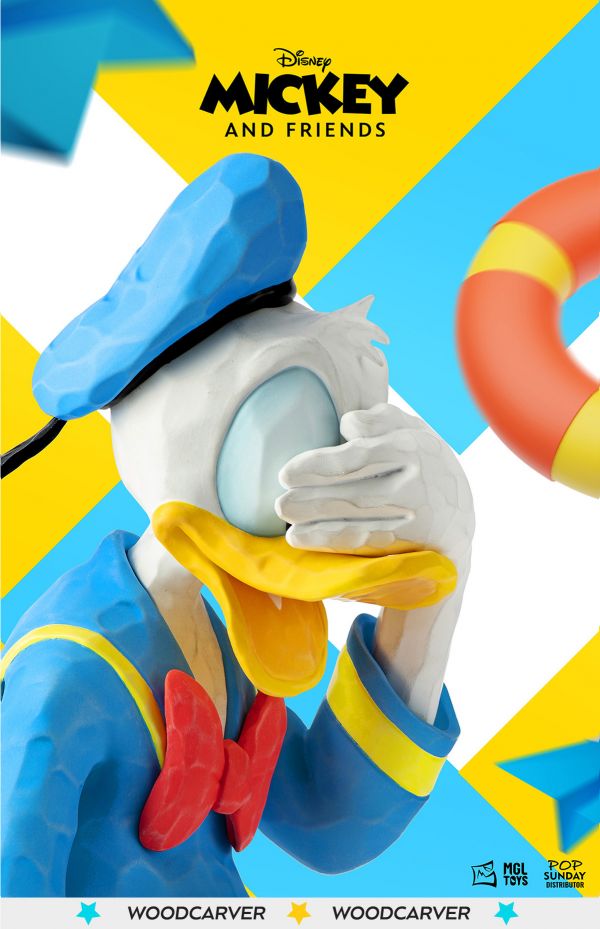 【海外代購】POP SUNDAY x MGL TOYS 迪士尼 木雕家·唐老鴨 
