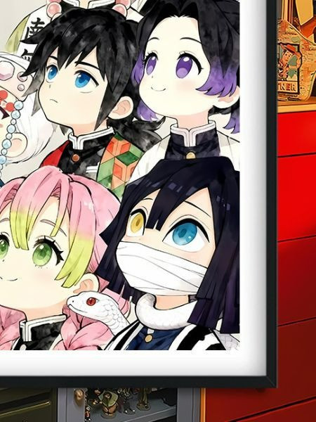 【海外代購】巴洛克 《仰頭九柱》鬼滅之刃無限城篇裝飾畫冰箱貼 