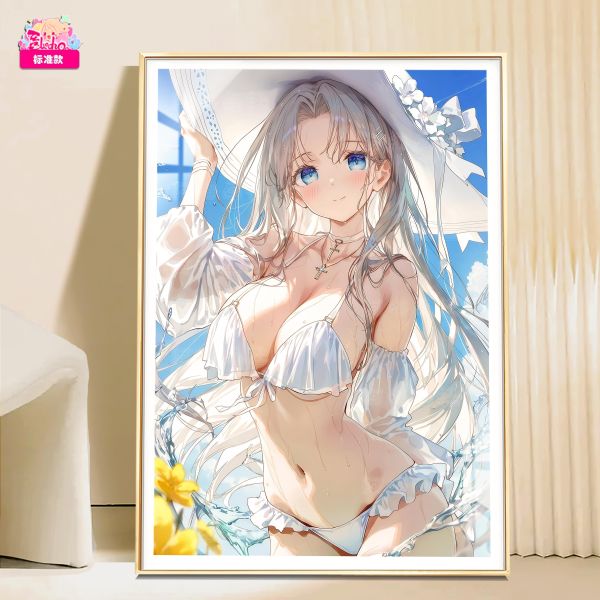 【海外代購】阿喵畫社 夏季時光 約克夏 8k主題超清裝飾畫 地墊  午睡毛毯 冰箱貼 