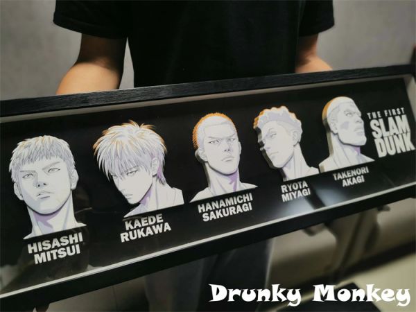 【海外代購】【83*26CM】醉猴組Drunky Monkey Crew 灌籃 湘北五虎 立體畫 