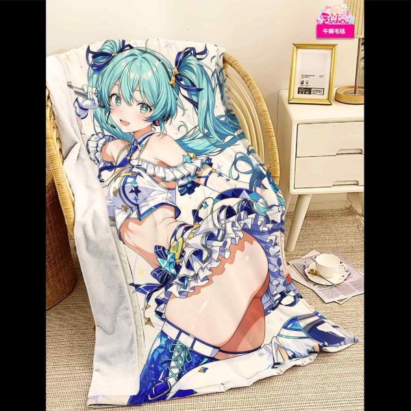 【海外代購】阿喵畫社 絕唱 初音未來 8k超大高清裝飾畫 午睡毛毯 床頭地墊 