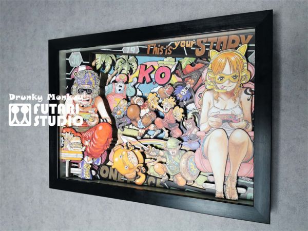 【海外代購】【45/56CM】瑞文 十人草帽團 立體畫01 