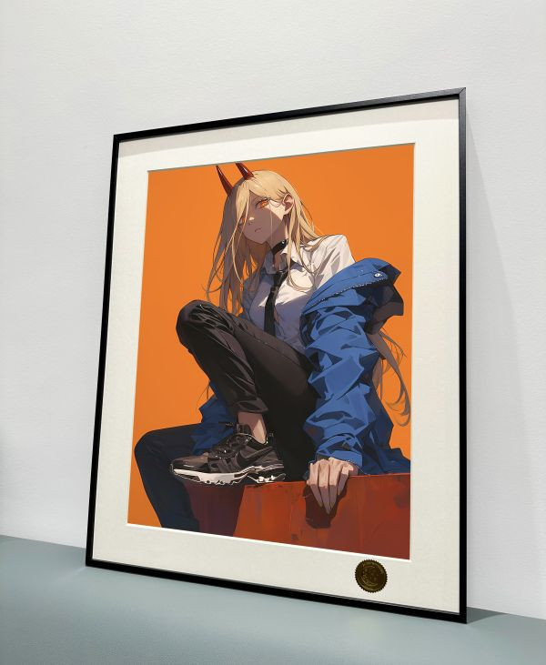 【海外代購】星空 電鋸人power 休閒帕瓦 血魔人 裝飾畫 