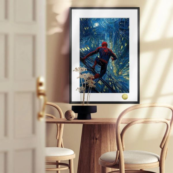 【海外代購】皇呱 《蜘蛛俠油畫》裝飾畫 午睡毯 地毯 