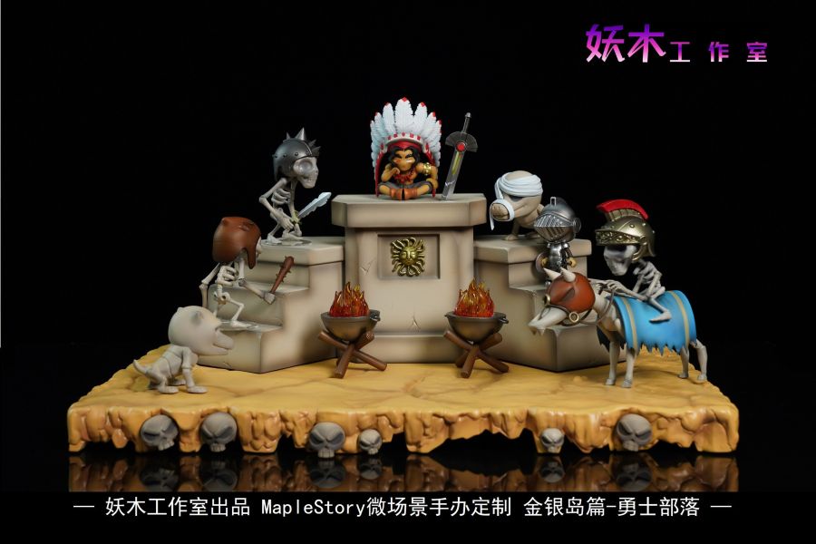 【預定】妖木 MapleStory微場景地圖第三彈 勇士部落 金銀島篇 
