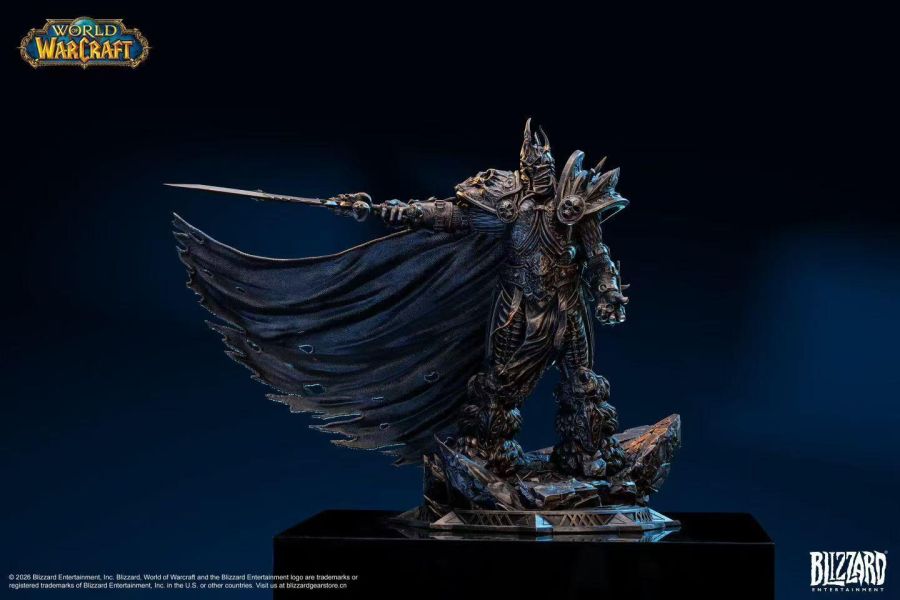 【預定】Blizzard 暴雪遊戲 魔獸世界 巫妖王 銅色典藏雕像 BLZ026 