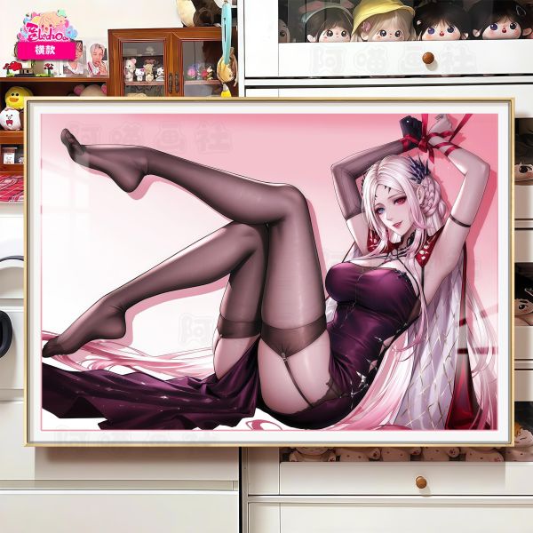 【海外代購】阿喵畫社 無期迷途 黑絲 伊琳娜 新品8k主題高清裝飾畫 床頭地墊 冰箱貼 