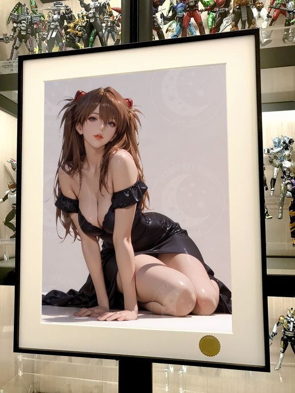 【海外代購】星空《禮服明日香》二號機 EVA新世紀福音戰士裝飾畫 
