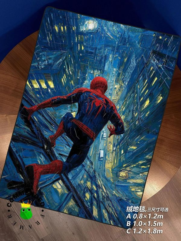 【海外代購】皇呱 《蜘蛛俠油畫》裝飾畫 午睡毯 地毯 
