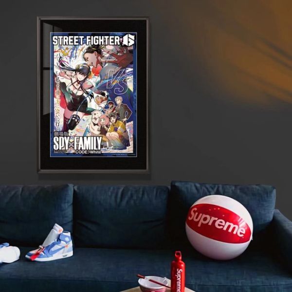 【海外代購】千鳥社 間諜過家家約爾阿尼亞春麗街霸裝飾畫 