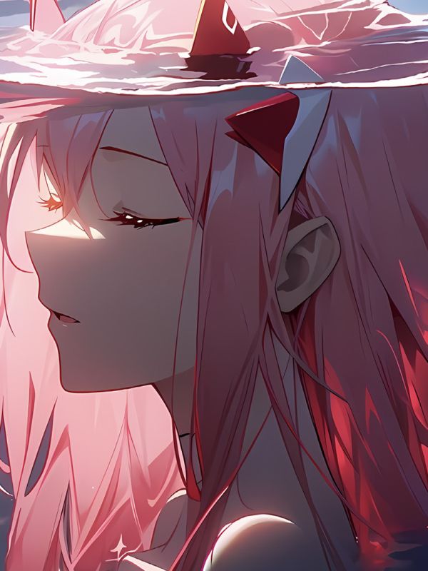 【海外代購】星空 《水之零二》Zero Two國家隊DARLING in the FRANXX二次元裝飾畫 