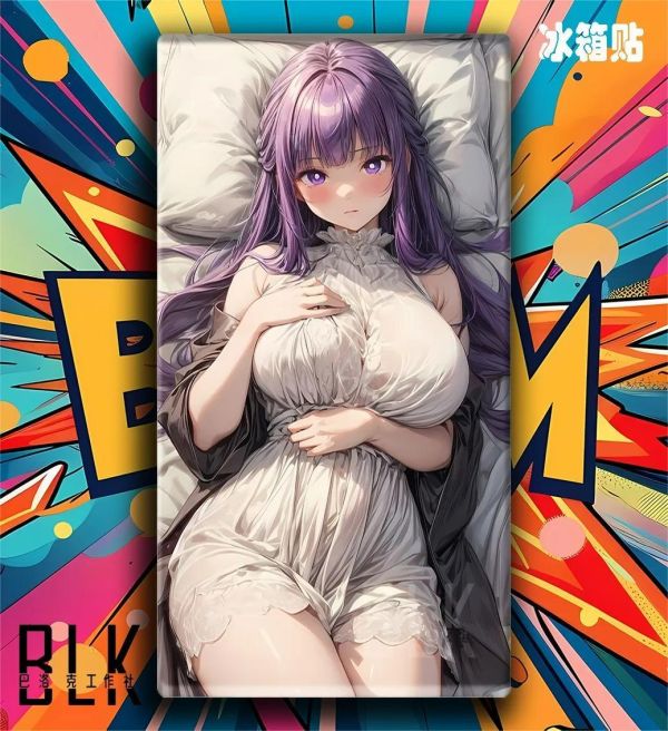 【海外代購】巴洛克 《躺姿菲倫》Fern葬送的芙莉蓮裝飾畫冰箱貼 