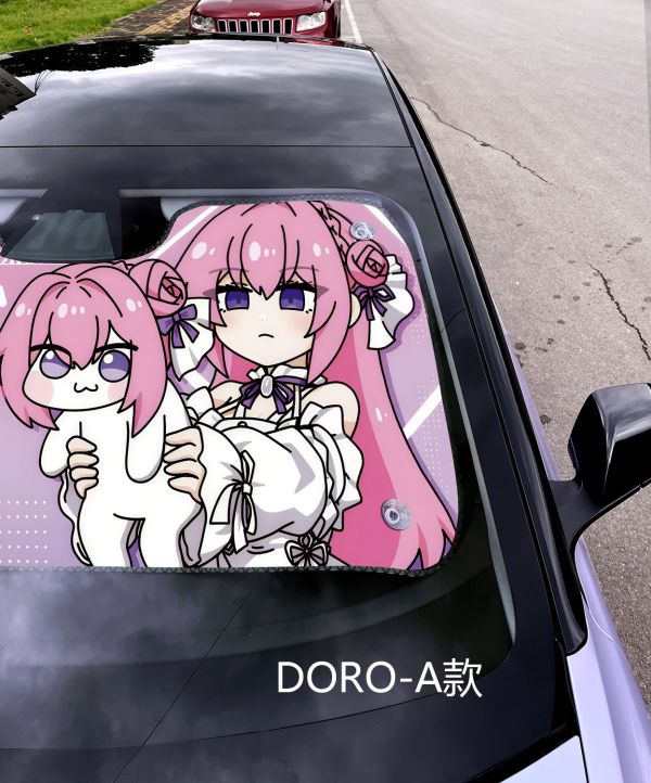 【海外代購】千鳥社 二次元汽車遮陽防曬前擋開車DORO小粉狗桃樂絲勝利女神妮姬nikke 