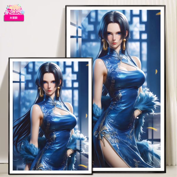 【海外代購】阿喵畫社 煙雨 旗袍女帝 8k超清裝飾畫 