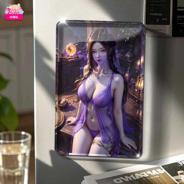 【海外代購】阿喵畫社 凡人修仙傳 紫靈 復古框紀念小型桌面款 冰箱貼 