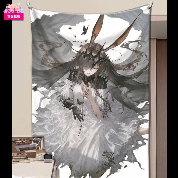 【海外代購】阿喵畫社 魔王 阿米婭 展館級8k收藏超清精裱畫 床頭地墊 冰箱貼 