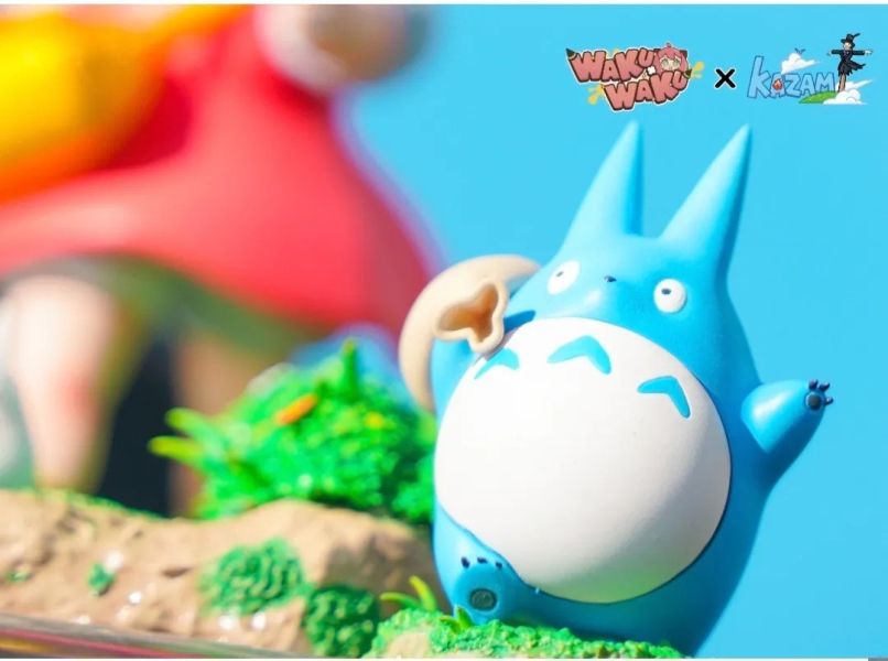 【預定】WAKUWAKU×風見Kazami 宮崎駿系列首款 小梅與白龍貓 