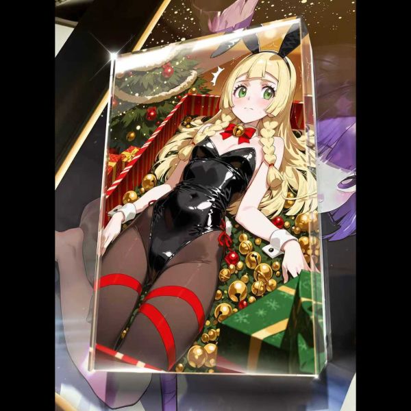 【海外代購】阿喵畫社 第五十彈動漫卡磚聖誕禮物兔女郎寶可夢 加厚紀念收藏磚 