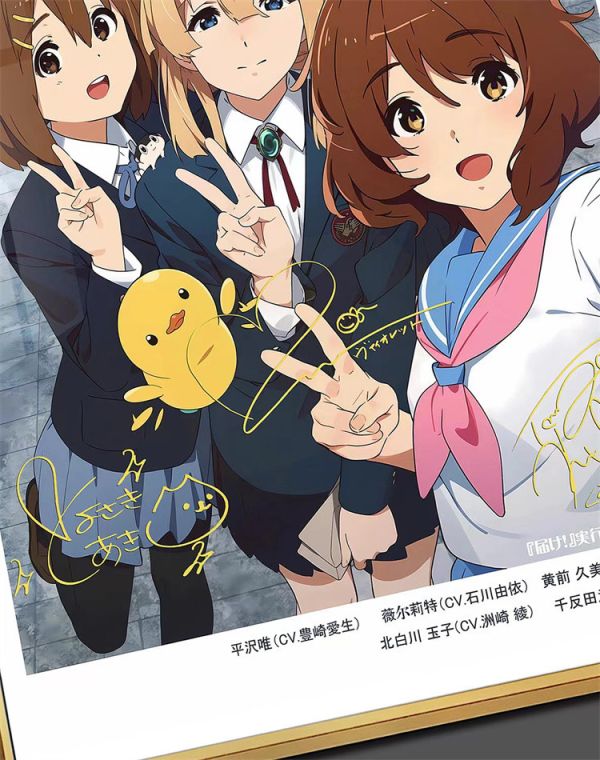 【海外代購】千鳥社 輕音 平澤唯薇妹玉子黃前久美子千反田裝飾畫01 