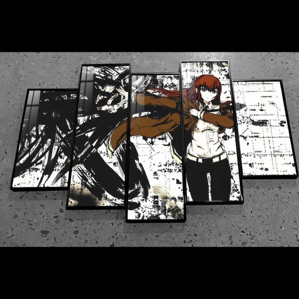 【海外代購】阿喵畫社 命運奇點 牧瀨紅莉棲 五幅套組命運石之門新品異形套組裝飾畫 滑鼠墊  午睡毛毯 地墊 