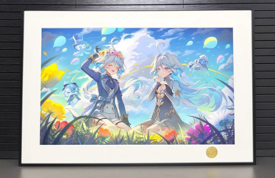 【海外代購】H2 《原神水神》芙寧娜芙卡洛斯裝飾畫 