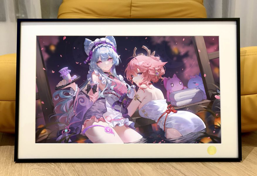 【海外代購】星空 《夢見月瑞希八重神子》原神動漫綺夢縹狐狸小姐裝飾畫 
