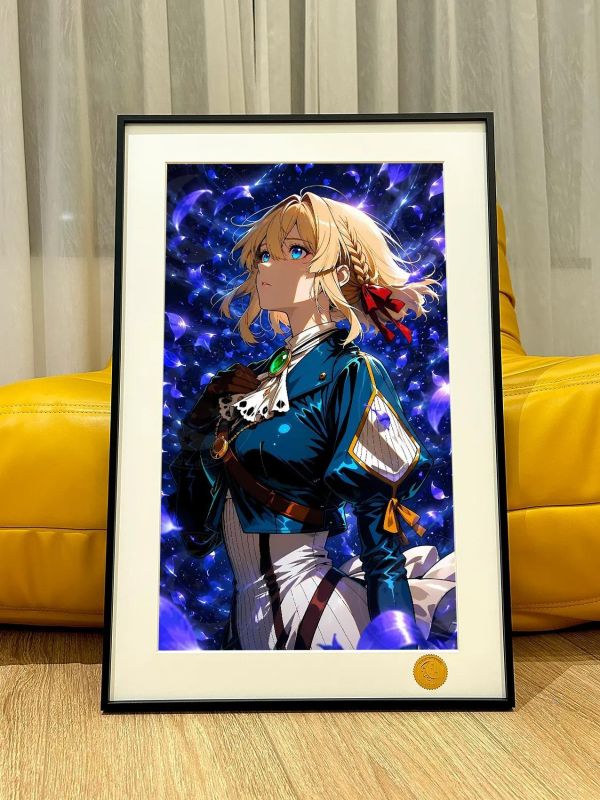 【海外代購】星空 《蘭花薇爾莉特》紫羅蘭永恆花園裝飾畫 