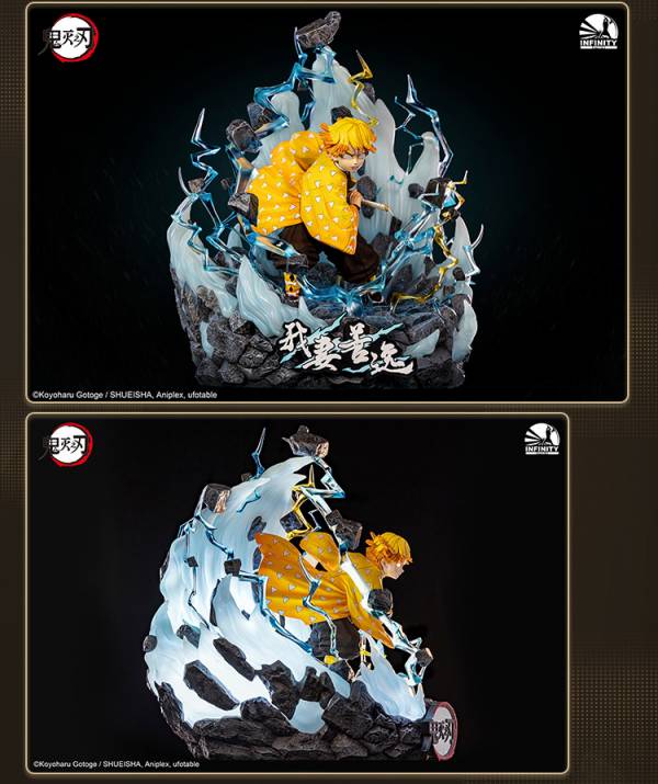 【海外代購】【55CM】開天 鬼滅之刃 我妻善逸1/4 正版 